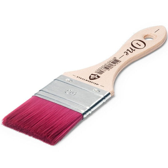 Spalter Flat Blending Ultimate ONE Synthetic Paintbrush (ONE Series 1050) by Staalmeester @ The Painted Heirloom