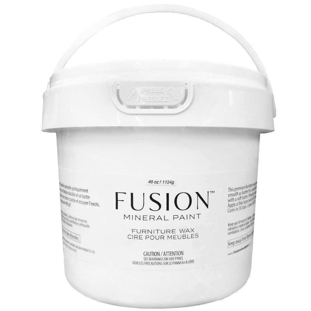 Clear Furniture Wax by Fusion Mineral Paint @ The Painted Heirloom