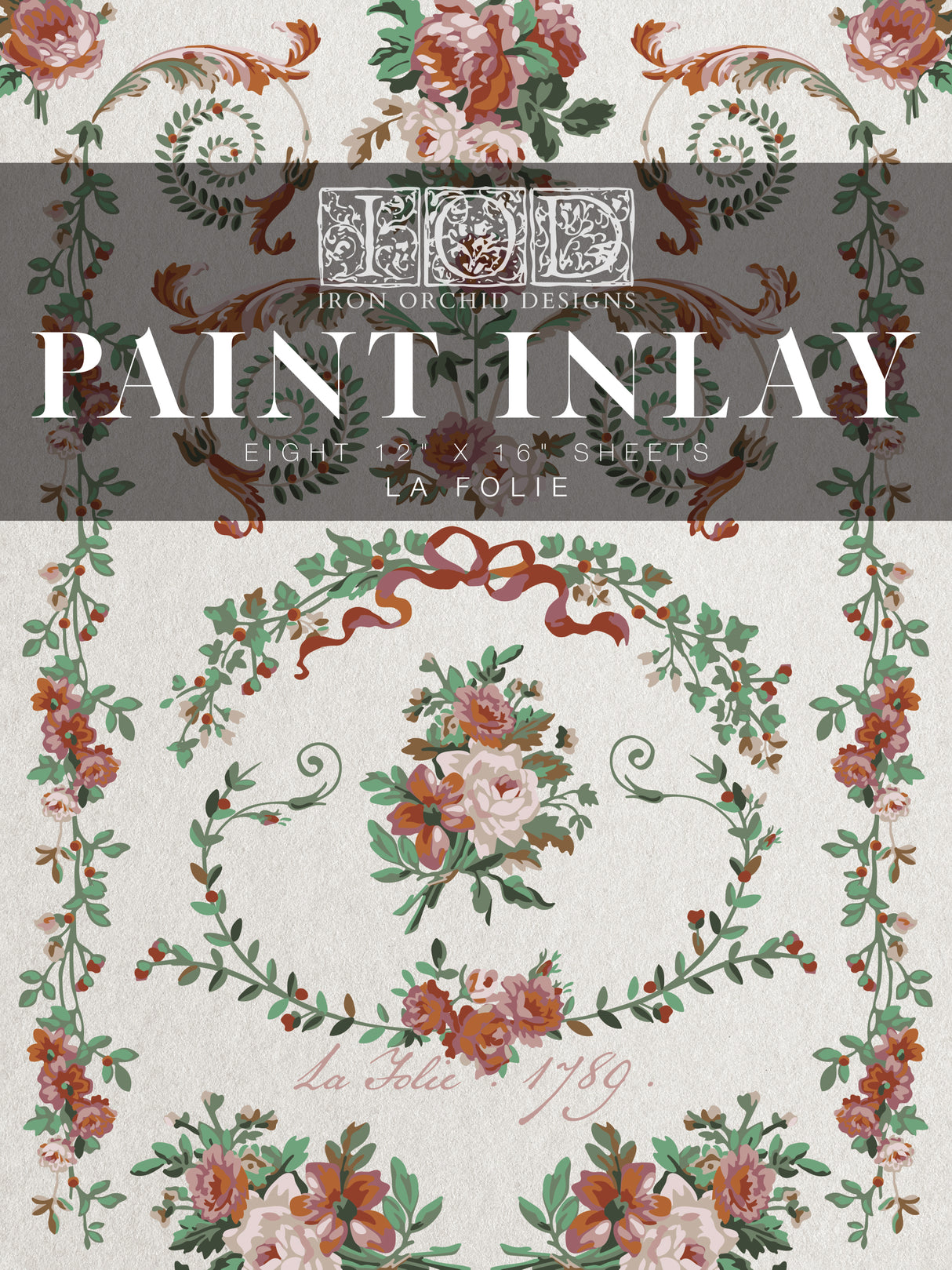 La Folie Paint Inlay (2025 Limited Release) by IOD - Iron Orchid Designs