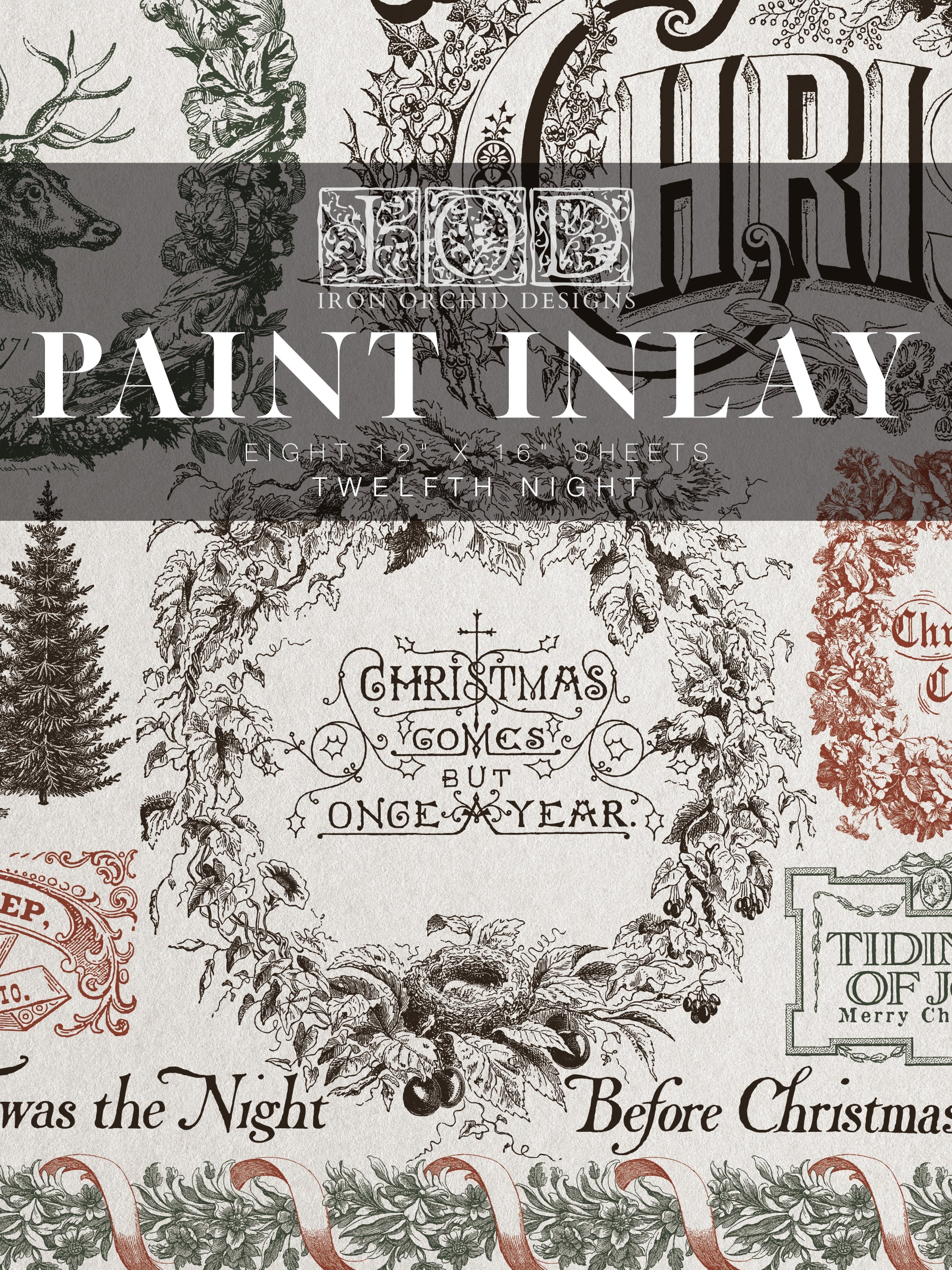 Twelfth Night Paint Inlay (2025 Limited Release) by IOD - Iron Orchid Designs