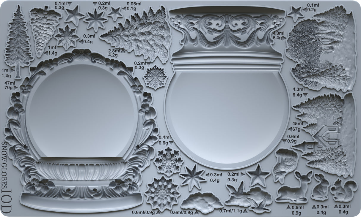Snow Globes Mould (2025 Limited Release) by IOD - Iron Orchid Designs