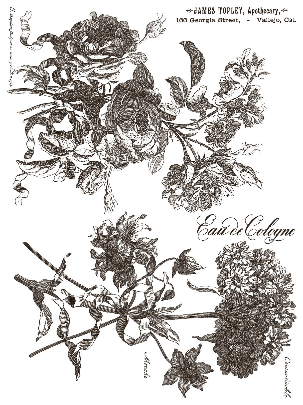 Floriography Paint Inlay by IOD - Iron Orchid Designs