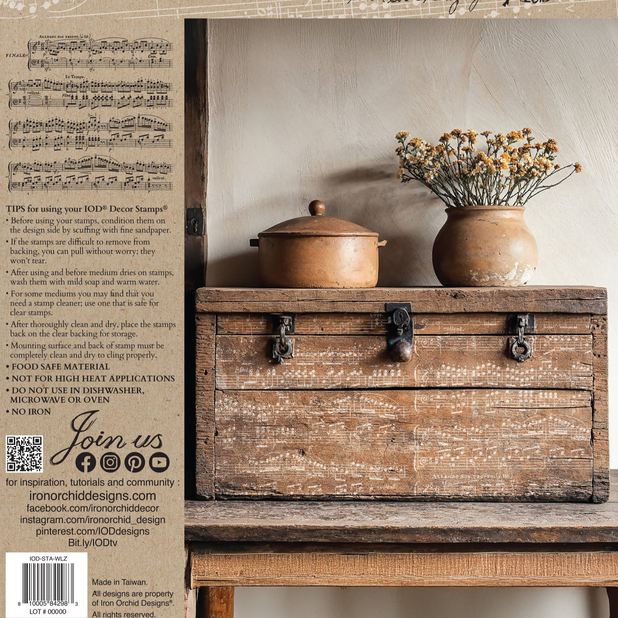 The Waltz Stamp by IOD - Iron Orchid Designs