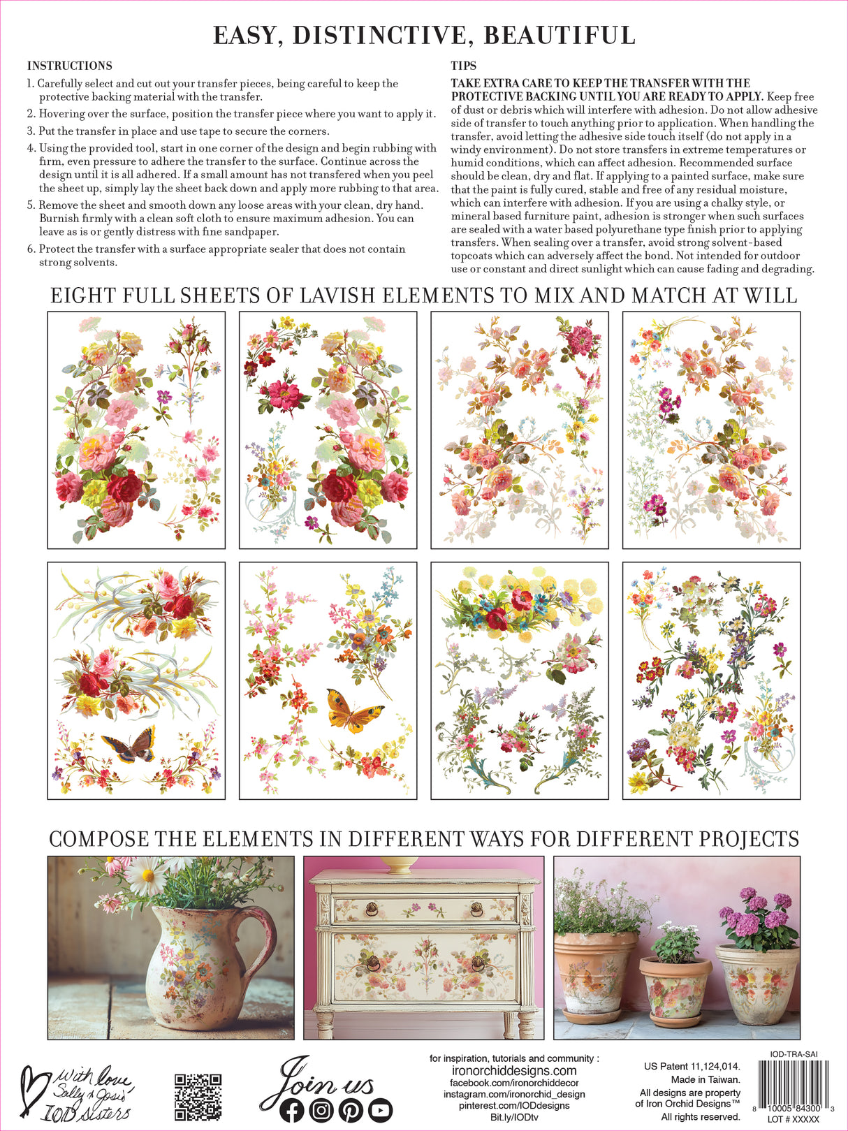 Saint Germain Transfer by IOD - Iron Orchid Designs