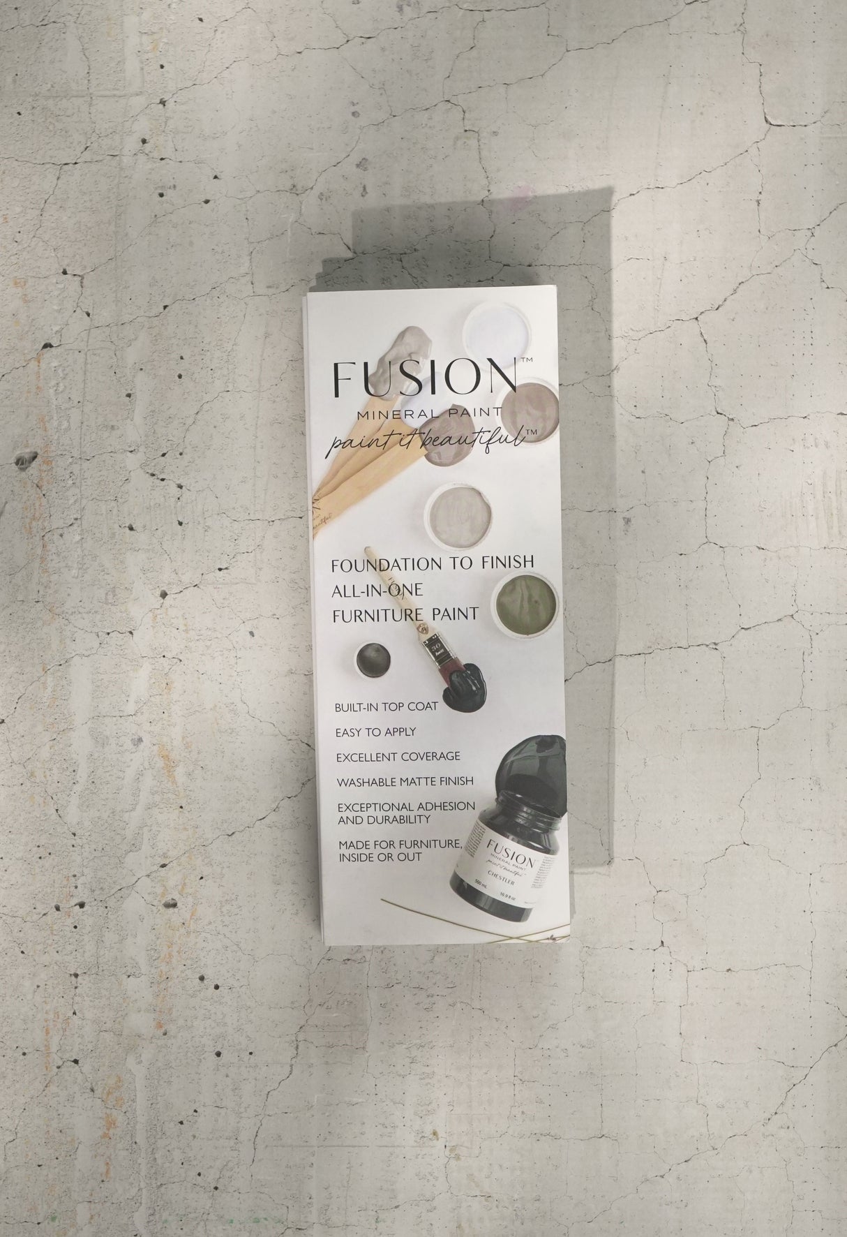 Fusion Mineral Paint True to Color Card with Real Paint Chips (Includes 2024 Colors)