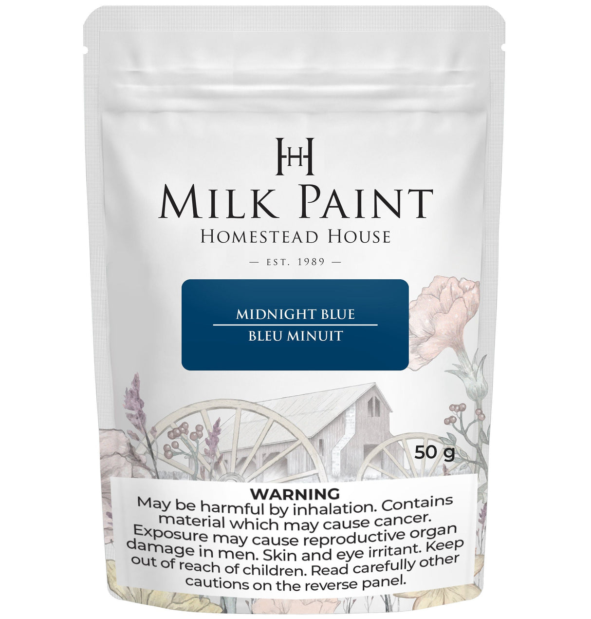 Midnight Blue Milk Paint by Homestead House-Sample-The Painted Heirloom