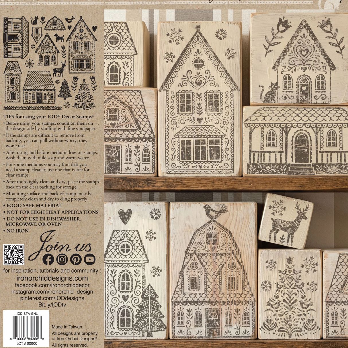 Gingerbread Lane (2026 Limited Release) Stamp by IOD - Iron Orchid Designs