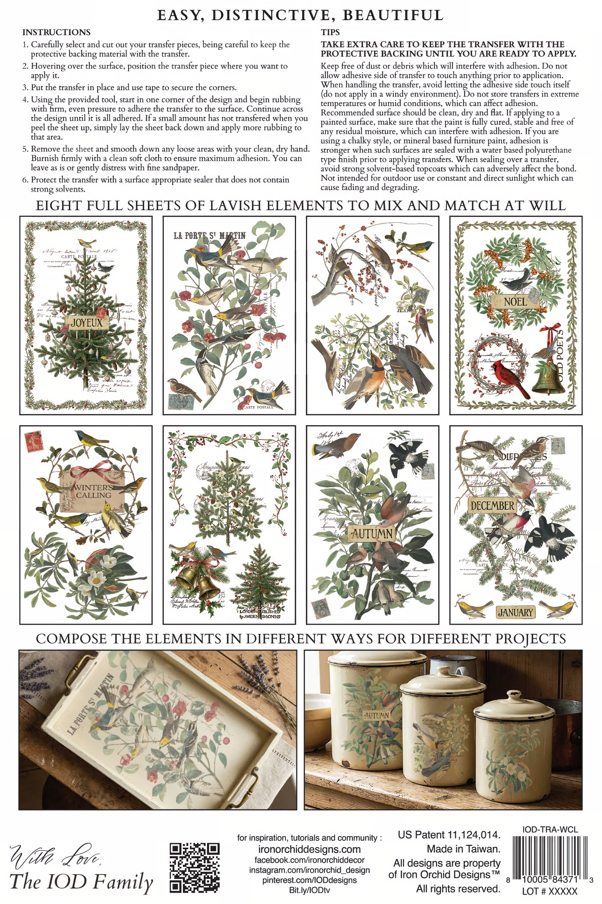 Winter's Calling (2026 Limited Release) Transfer by IOD - Iron Orchid Designs