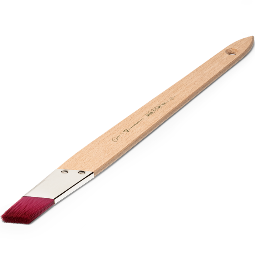Staalmeester ONE Series 1040 Angled Fitch Artist Brush for fine detail painting.