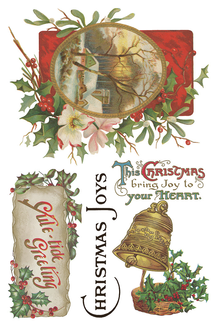 Christmas Joy Transfer (2025 Limited Release) by I.O.D. Iron Orchid Designs.