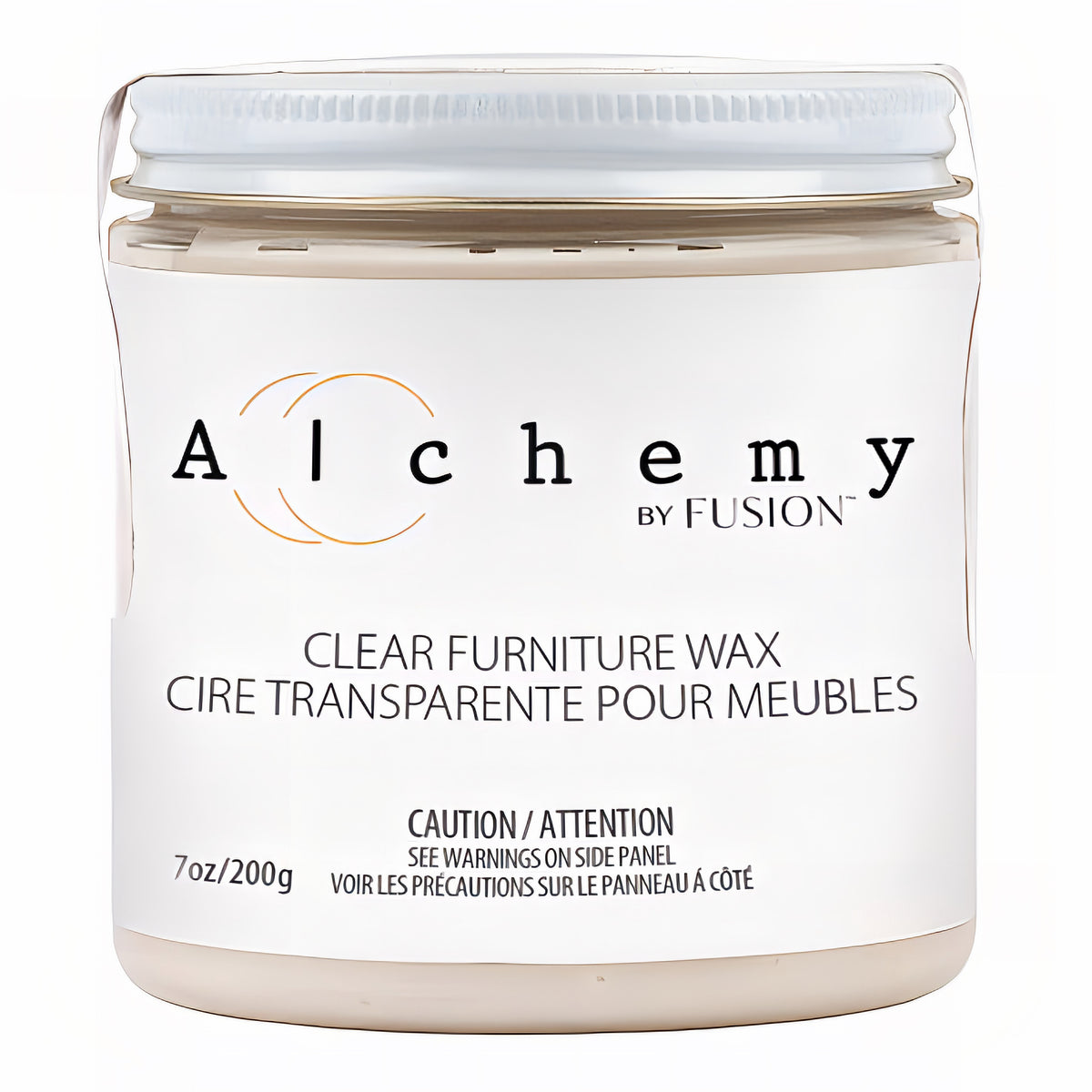Fusion Mineral Paint Clear Alchemy Furniture Wax, 7oz/200g container.