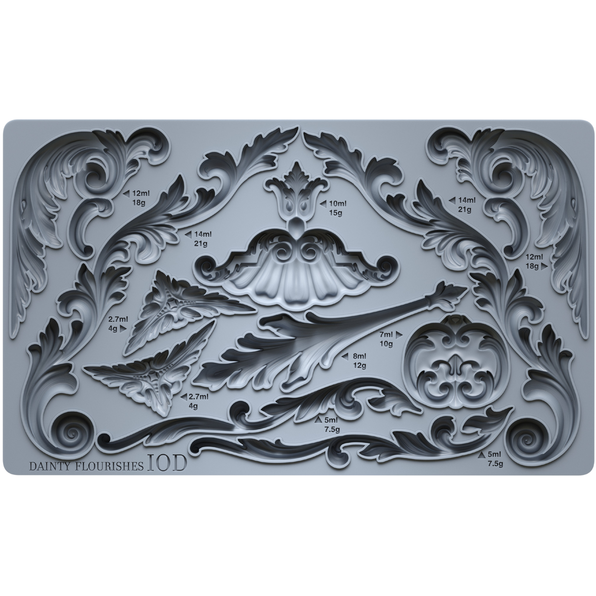 I.O.D. Dainty Flourishes Mould by IOD - Iron Orchid Designs Summer 2023 @ The Painted Heirloom