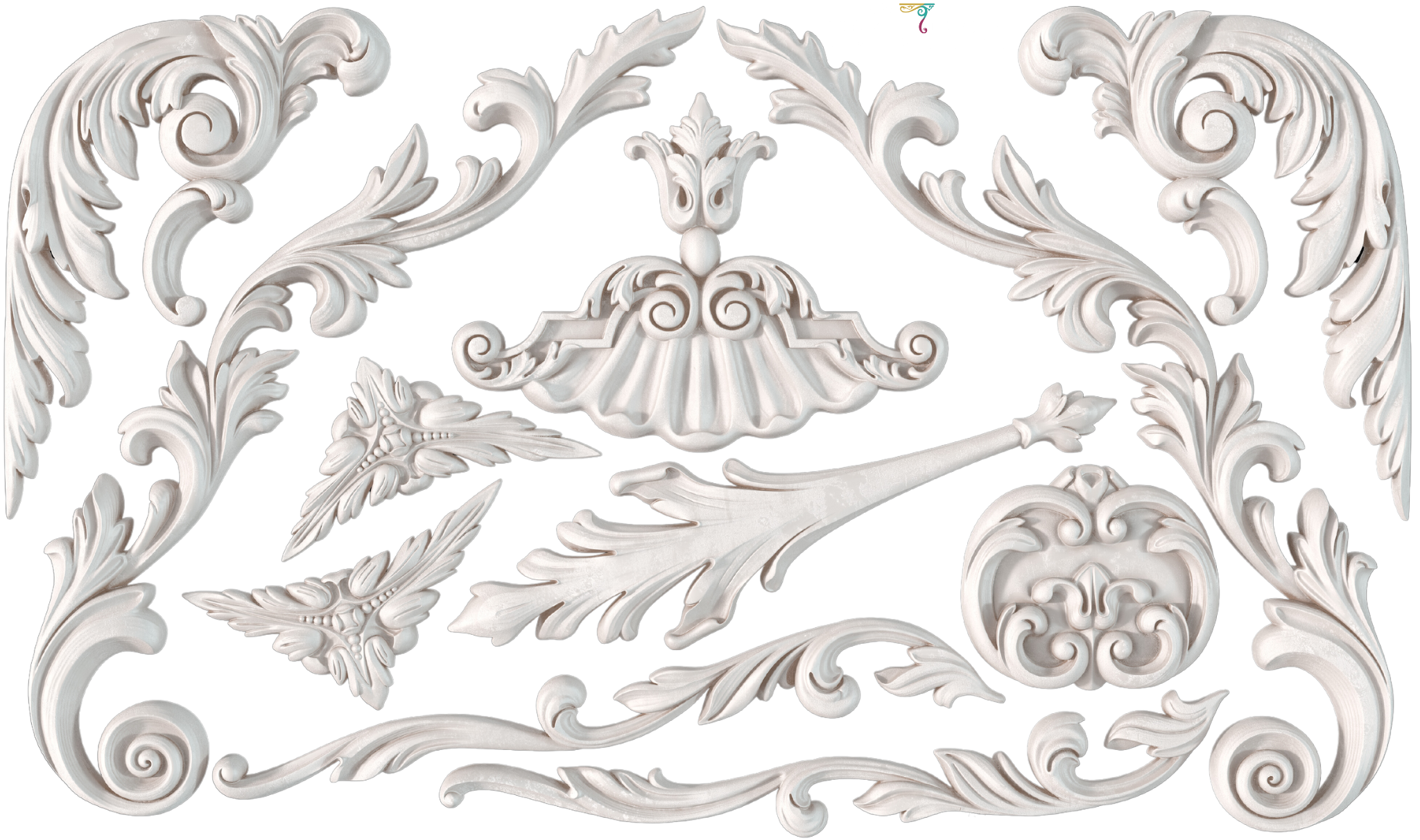 I.O.D. Dainty Flourishes Mould by IOD - Iron Orchid Designs Summer 2023 @ The Painted Heirloom