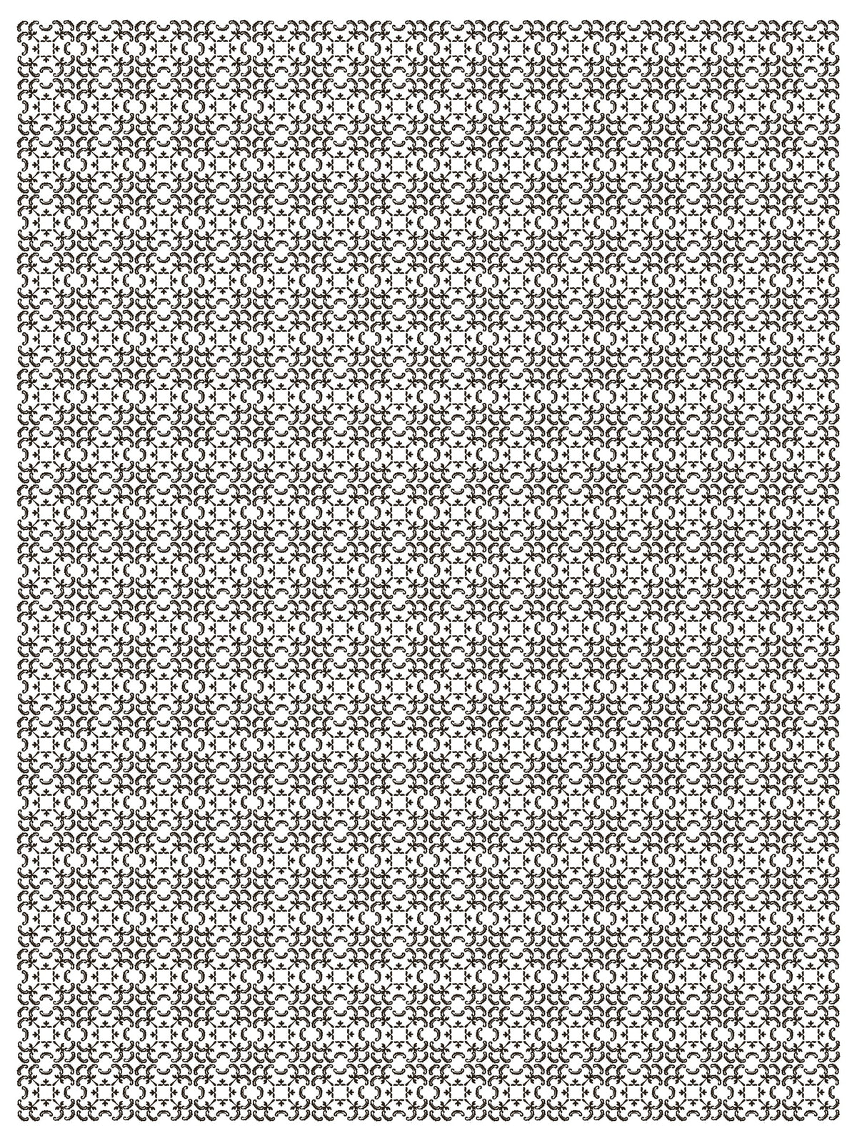 Delft Traditions Noir Paint Inlay by I.O.D. features black geometric circles on a white background.