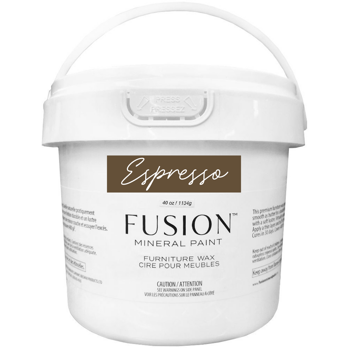 Espresso Furniture Wax by Fusion Mineral Paint @ The Painted Heirloom