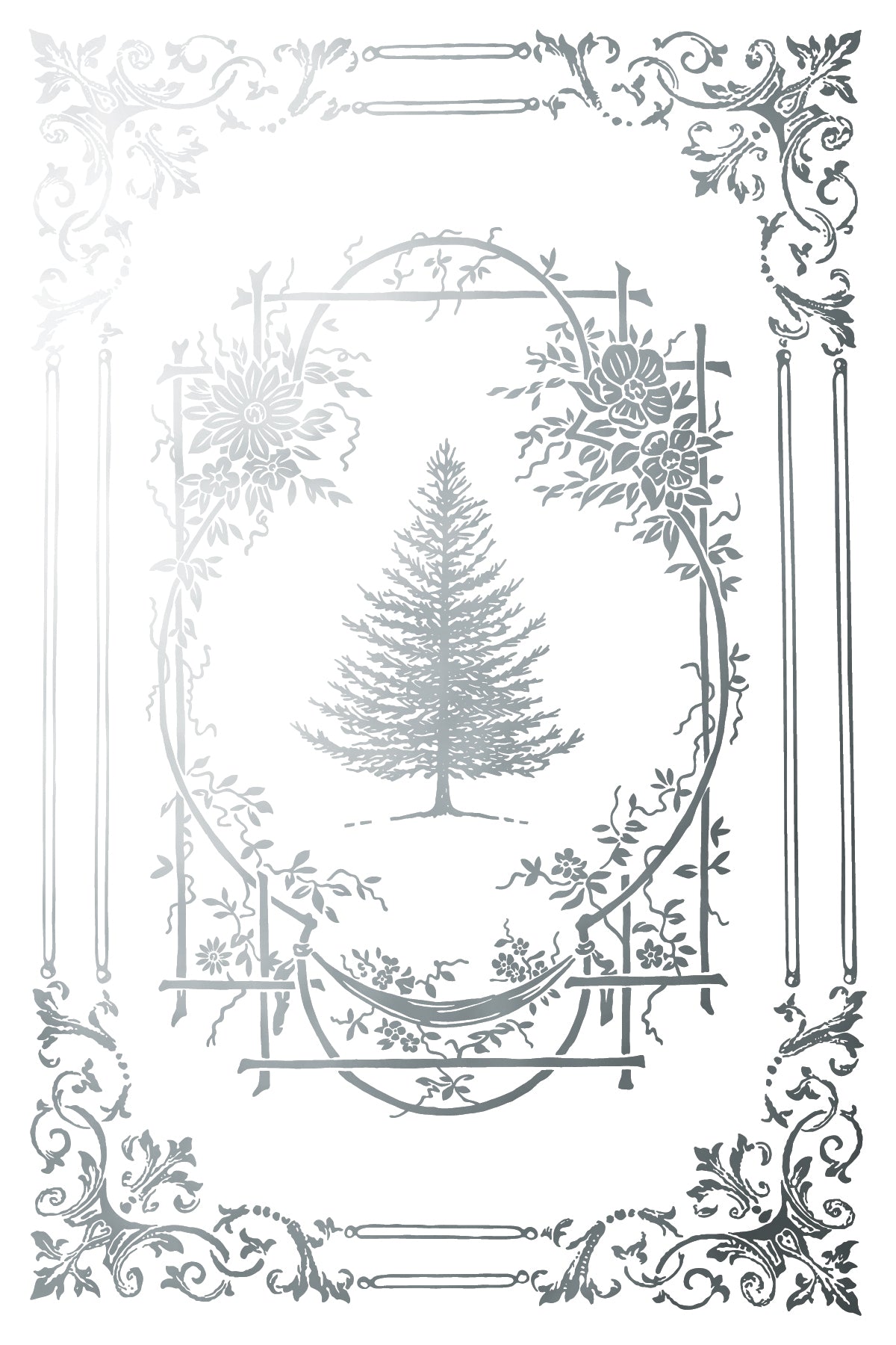 Figgy & Flourish Gilded Transfer by I.O.D. with ornate floral borders.