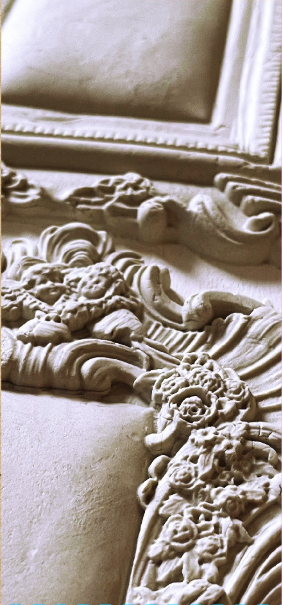 Frames 2 Mould by IOD with ornate molding detail, suited for air dry clay or silicone.