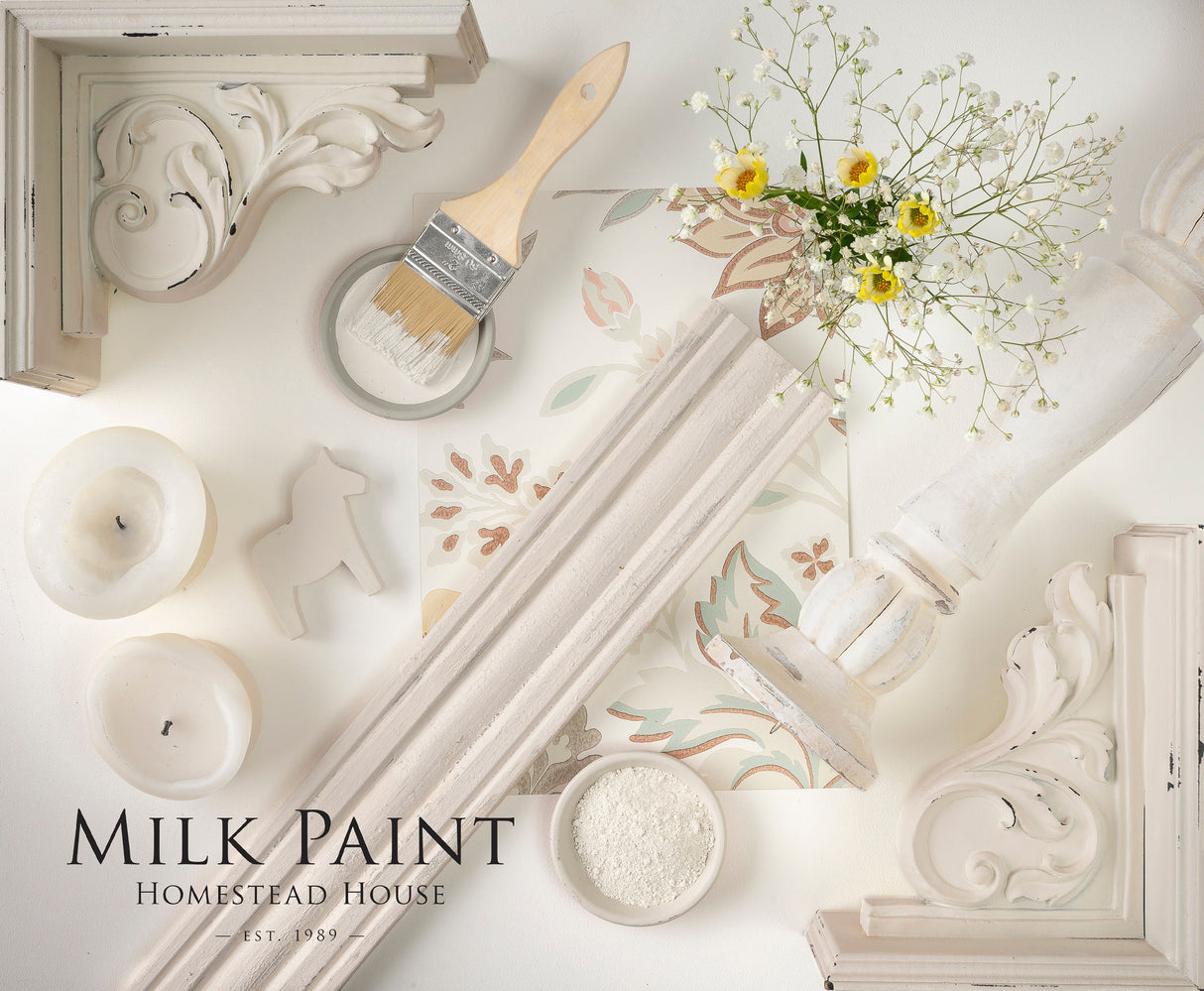 Gustavian White Milk Paint by Homestead House-The Painted Heirloom
