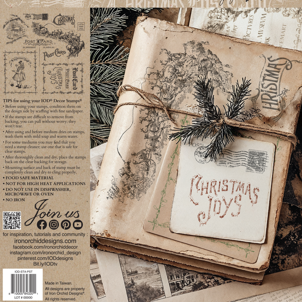 Christmas Post Stamp (2025 Limited Release) by IOD - Iron Orchid Designs