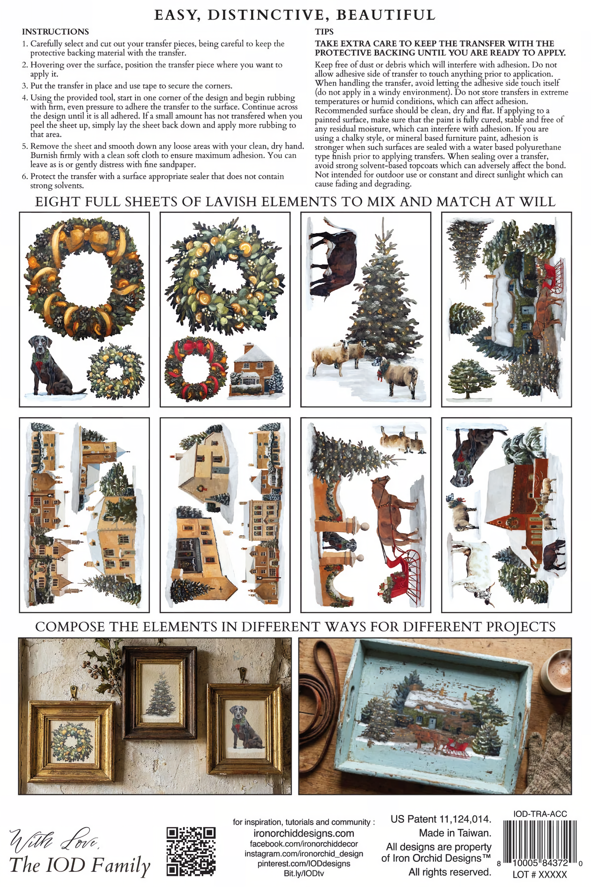 A Cotswold Christmas (2026 Limited Release) Transfer by IOD - Iron Orchid Designs