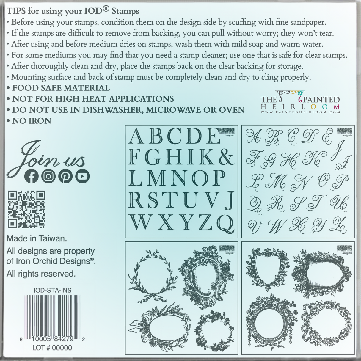 Insignia Mini-Stamp by IOD - Iron Orchid Designs