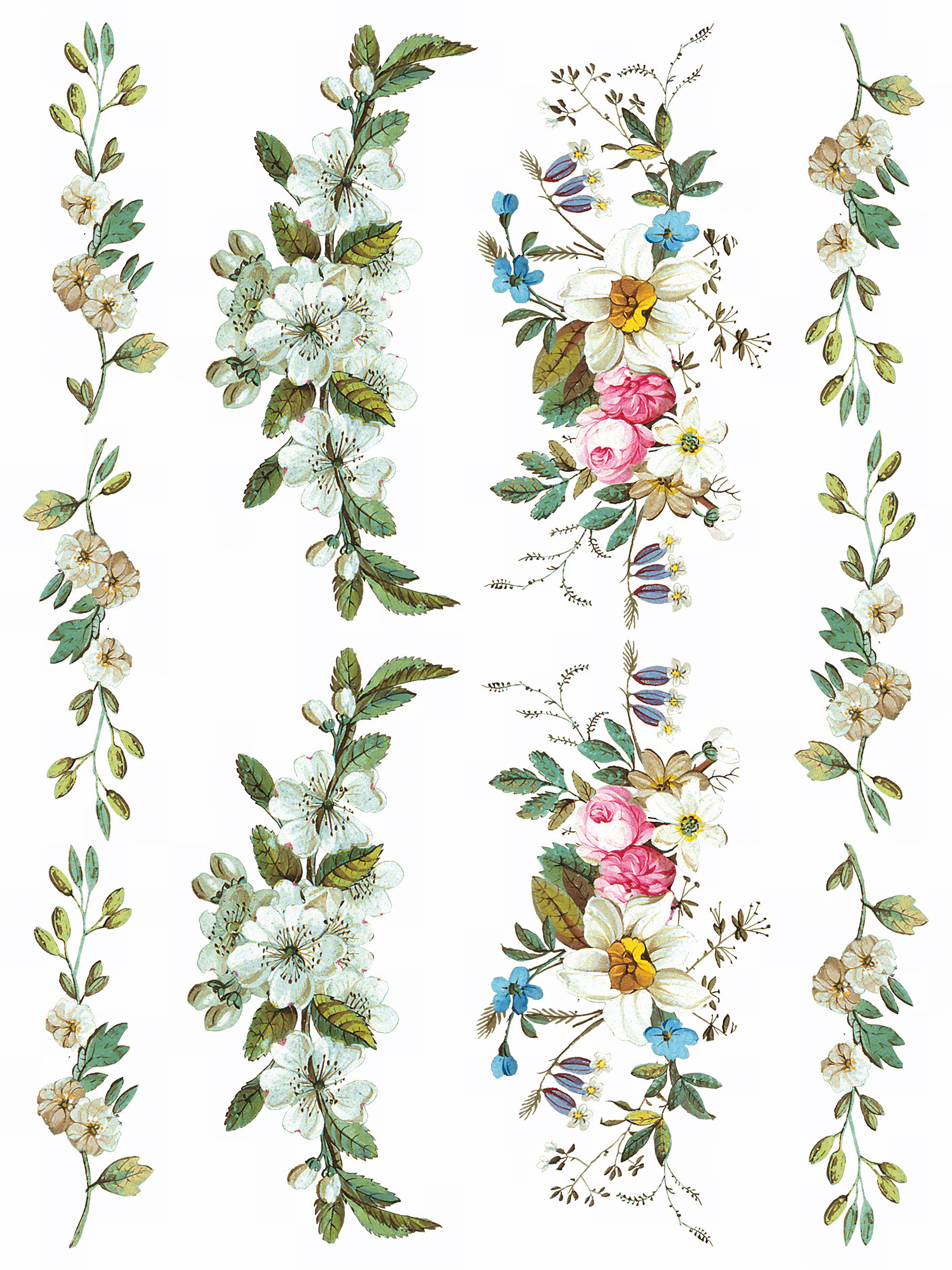 Lost Garden Transfer by IOD - Iron Orchid Designs