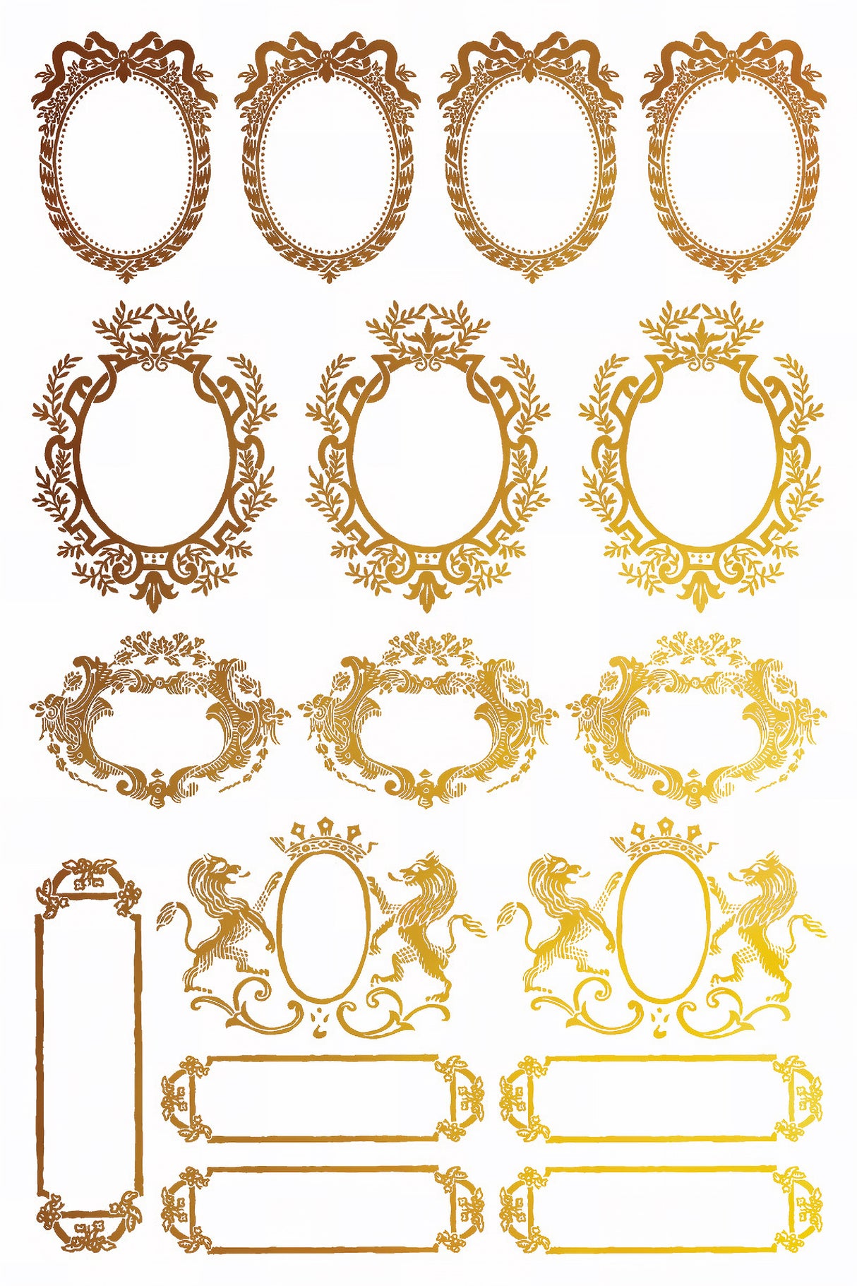 Petits Ornements Gilded Transfer by IOD - Iron Orchid Designs