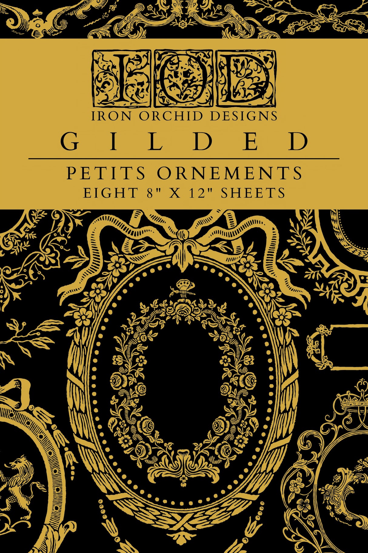 Petits Ornements Gilded Transfer by IOD - Iron Orchid Designs