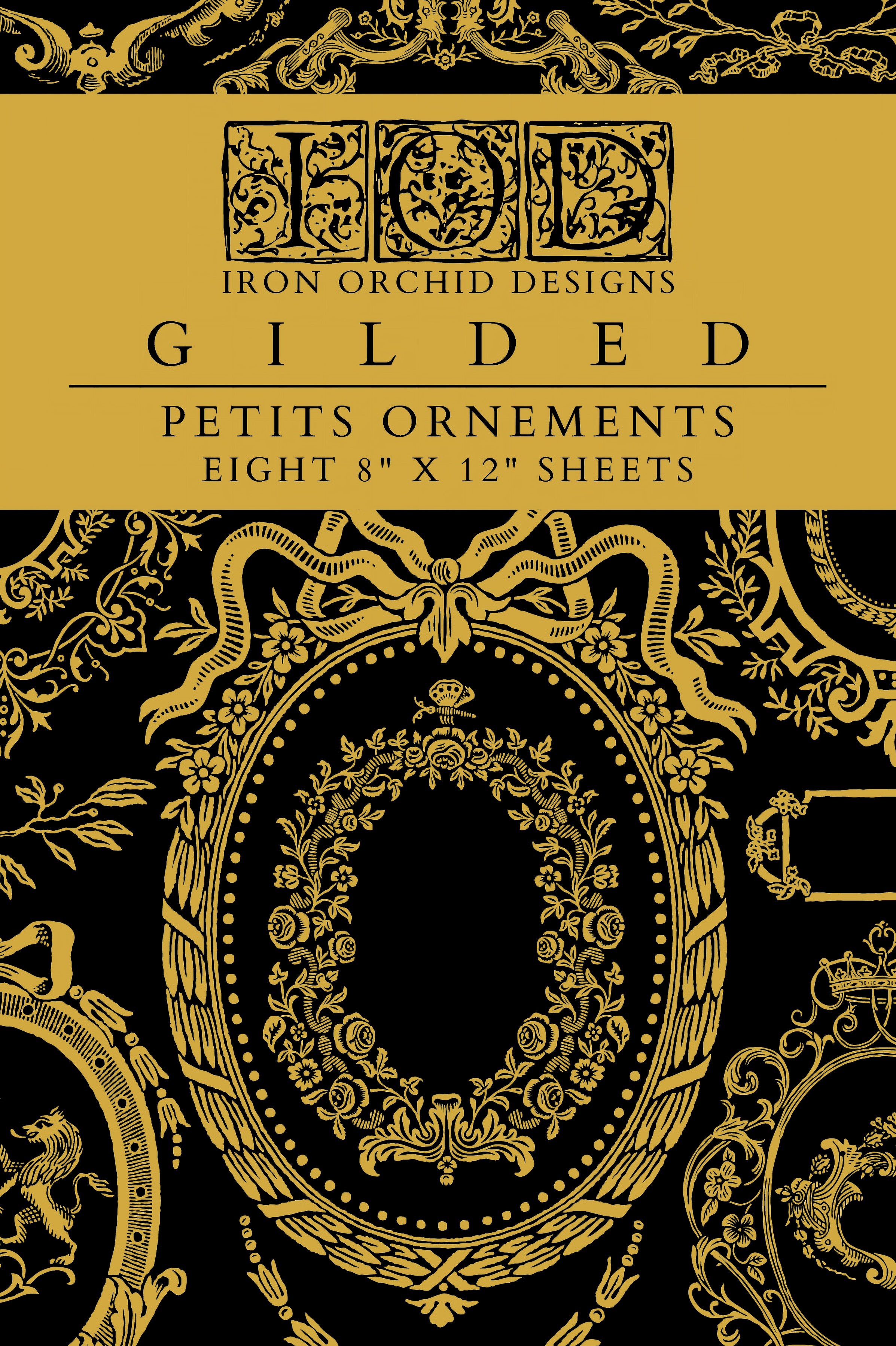 Petits Ornements Gilded Transfer by IOD - Iron Orchid Designs