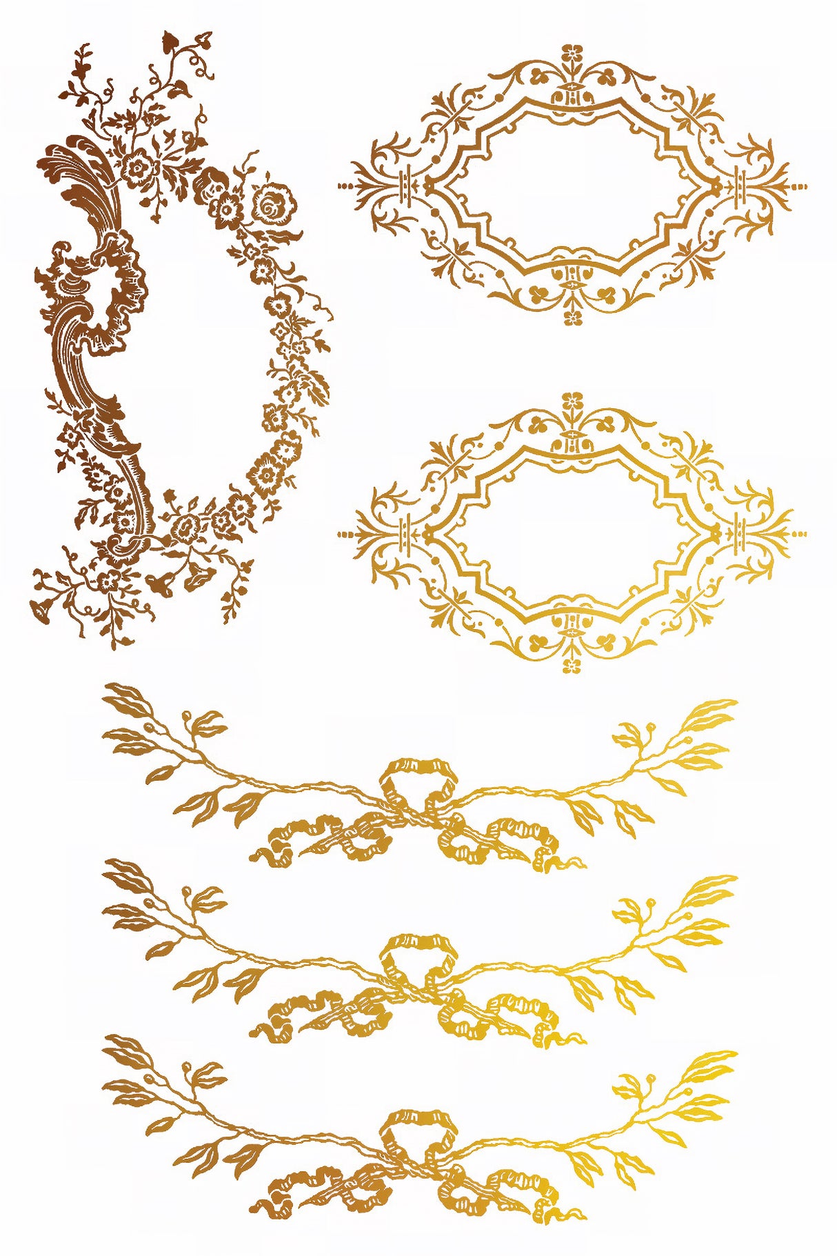 Petits Ornements Gilded Transfer by IOD - Iron Orchid Designs