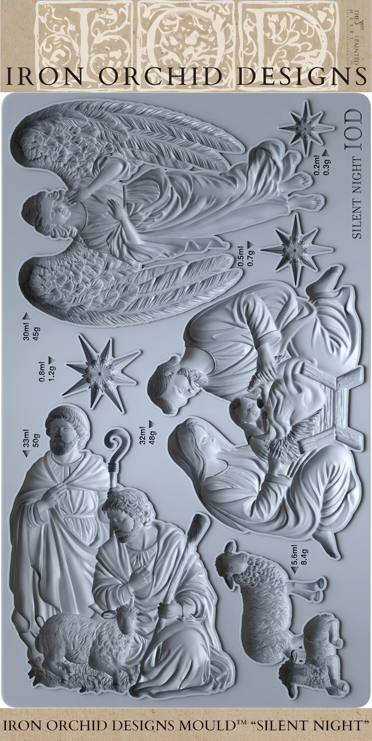 Silent Night Mould (2026 Limited Release) by IOD - Iron Orchid Designs