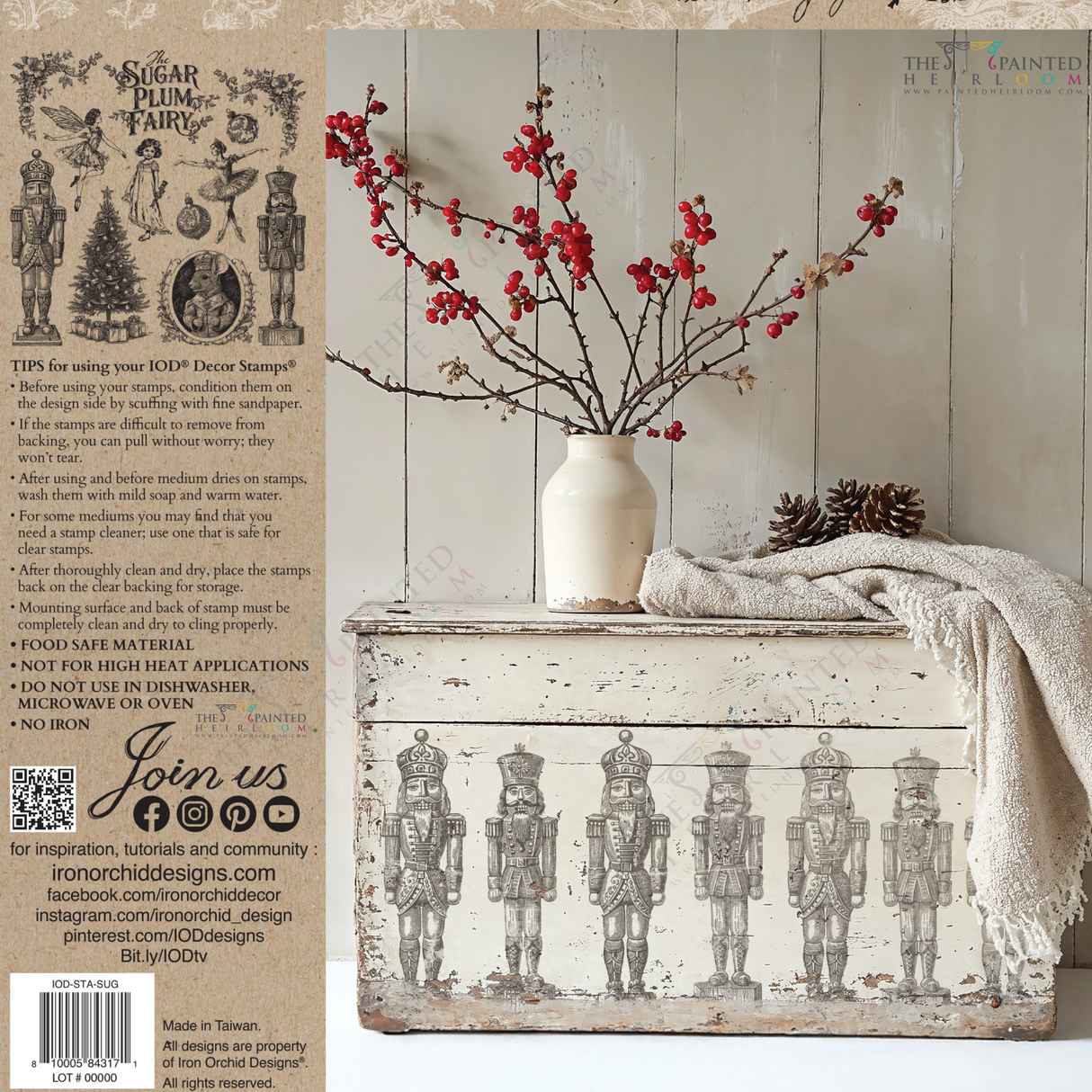 Sugar Plum Stamp (2025 Limited Release) by IOD - Iron Orchid Designs