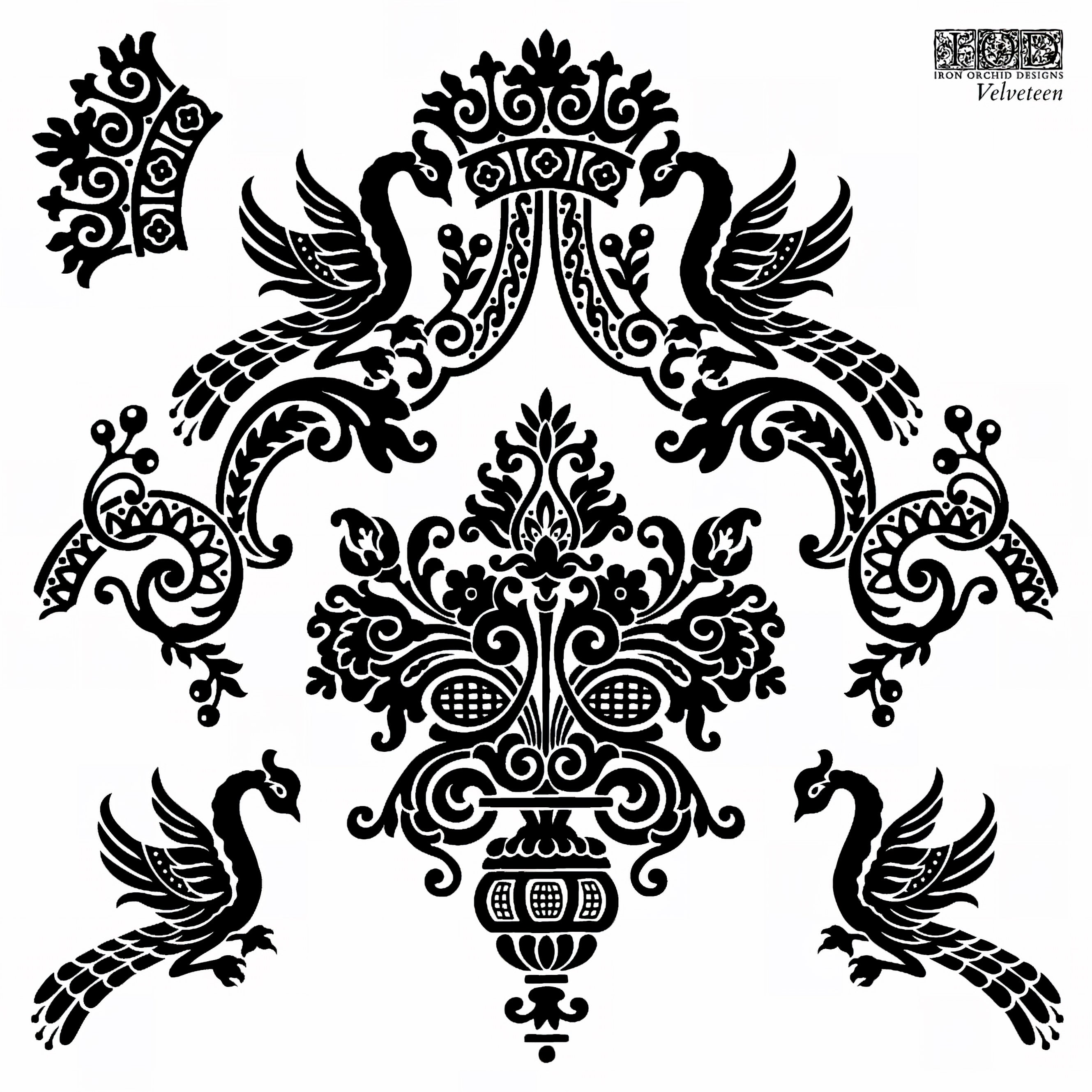 Velveteen Mini-Stamp by IOD - Iron Orchid Designs