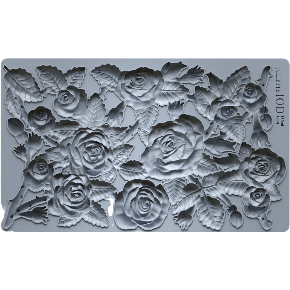 Juliette Mould by IOD with rose and leaf designs in food safe silicone, by I.O.D. Iron Orchid Designs.