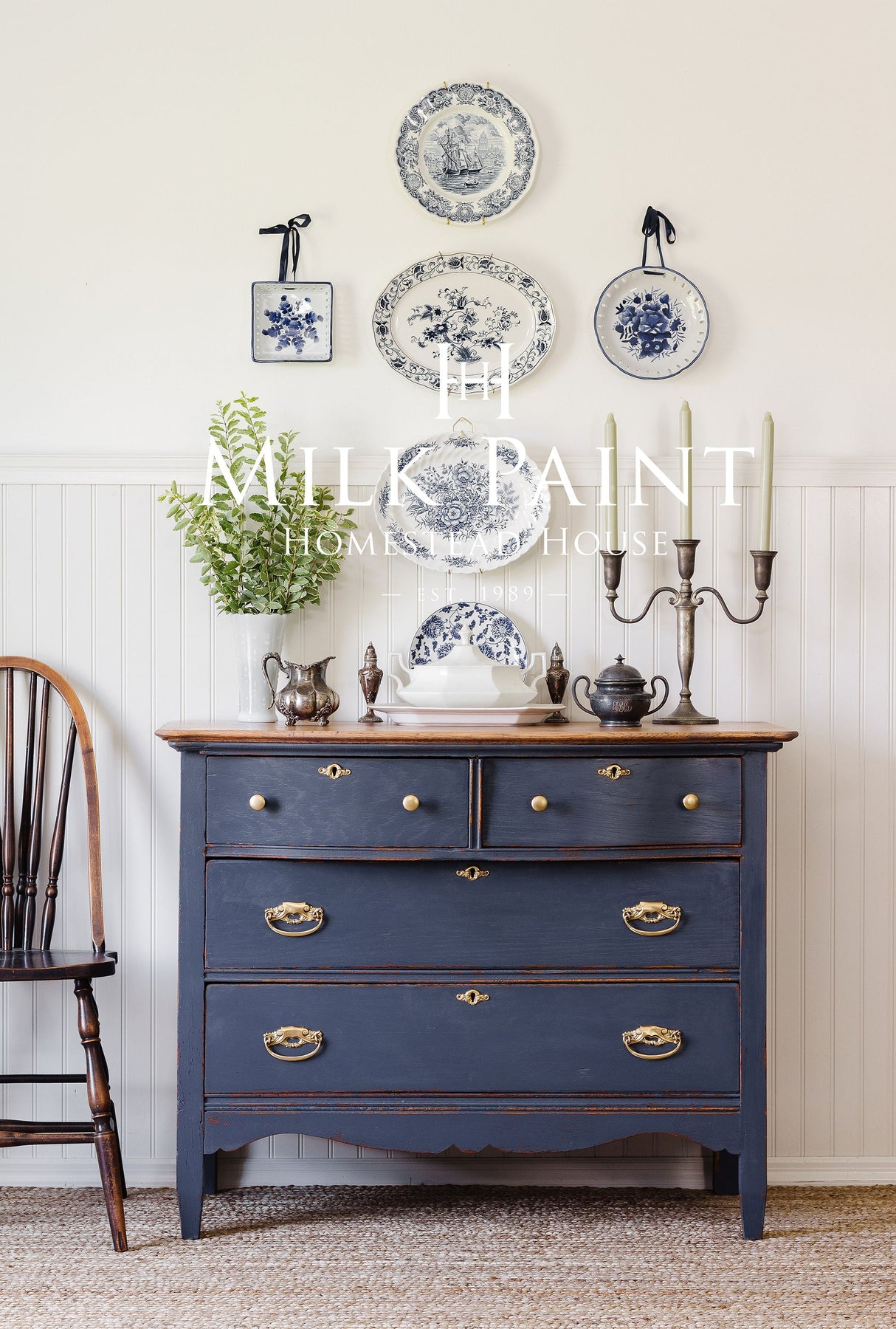 Kurbits Indigo Milk Paint by Homestead House-The Painted Heirloom