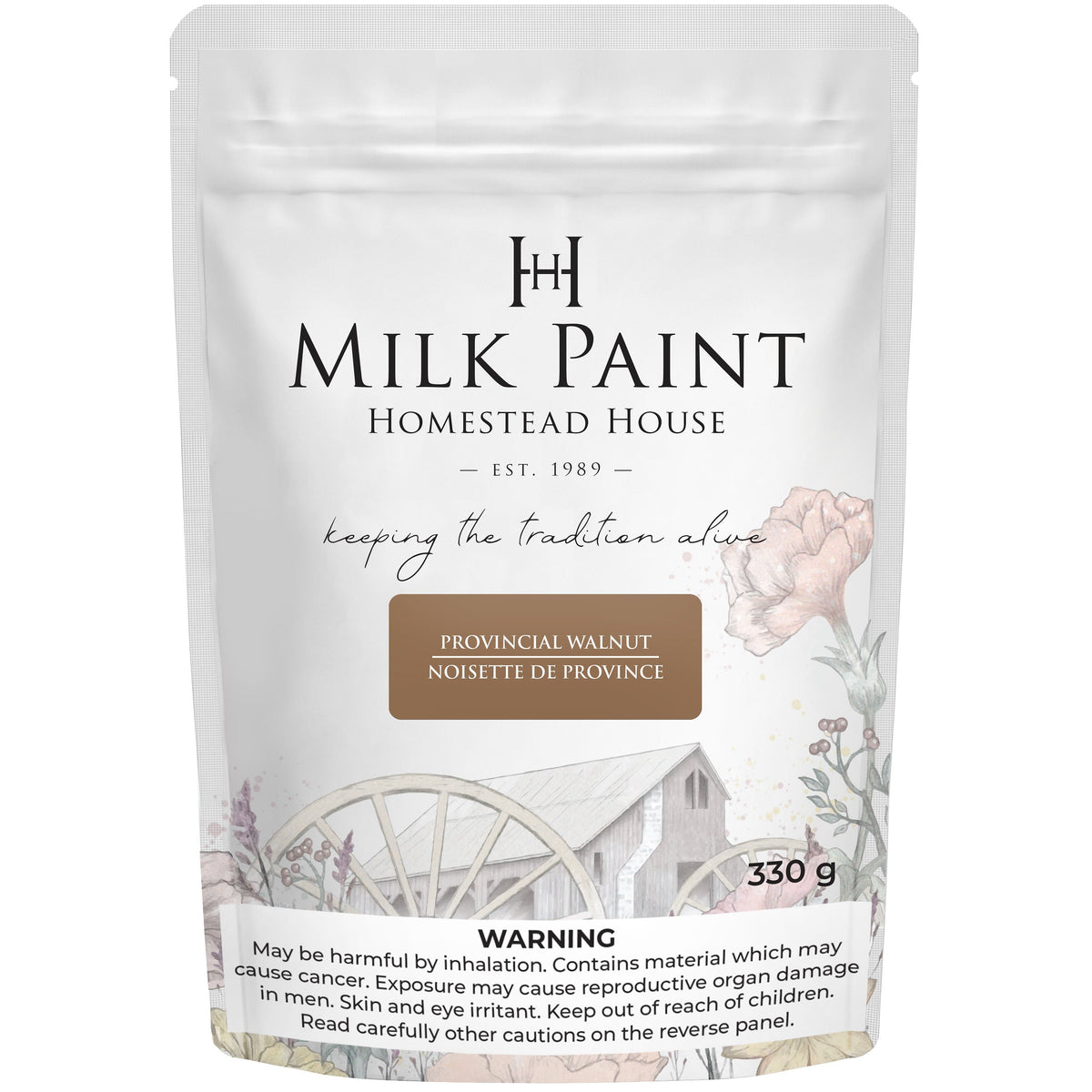 Fusion Mineral Paint Milk Paint Wood Stain, mixable, 330g container for furniture restoration and wood staining projects.