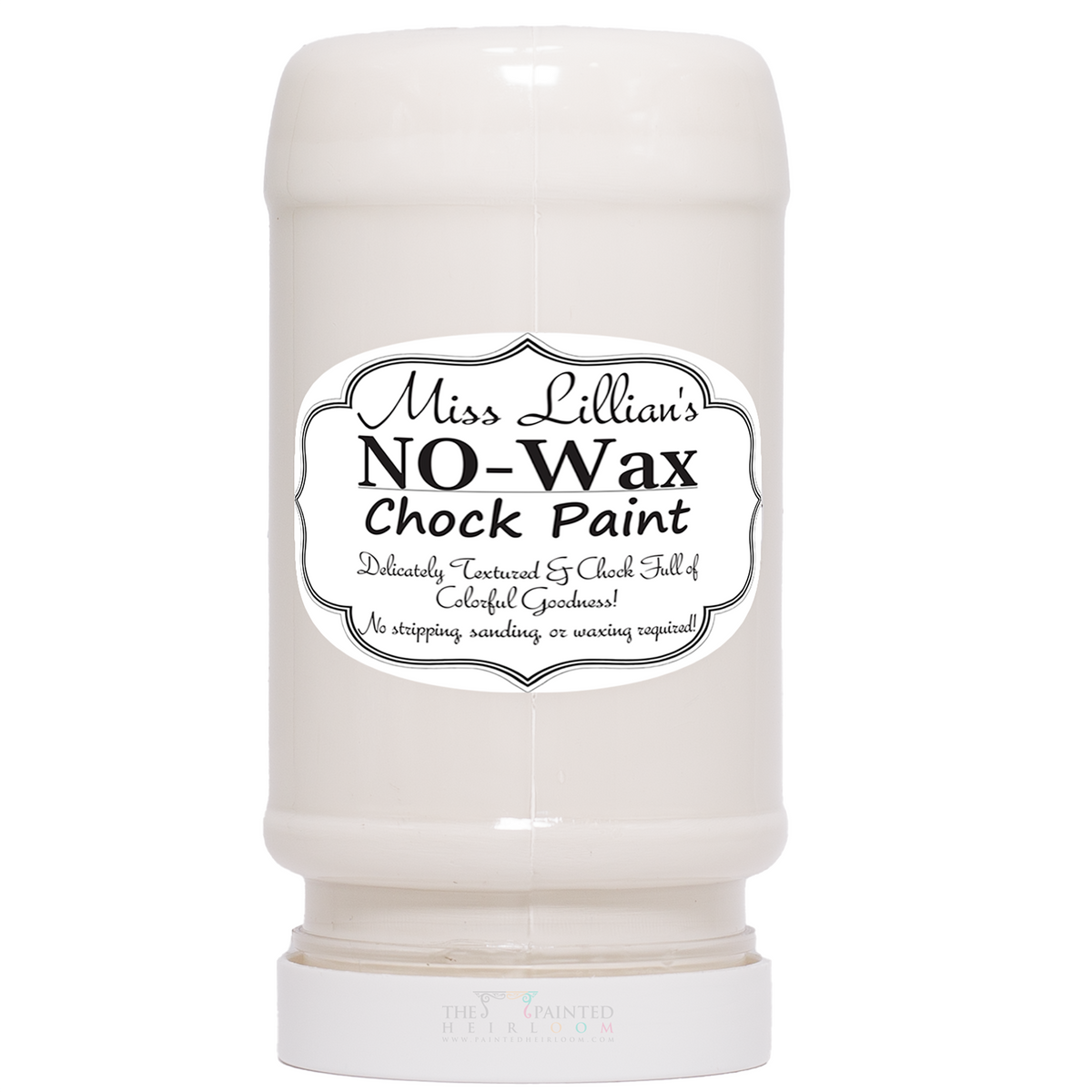 Miss Lillian’s Old Cupboard No-Wax Chock Paint container with label, for chalk paint furniture projects.