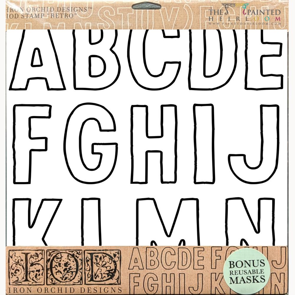 Retro Decor Stamp by IOD - Iron Orchid Designs @ Painted Heirloom