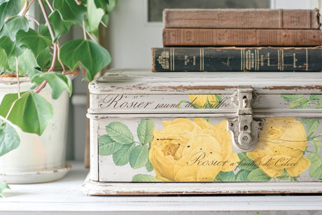 Rose Botanical Transfer by IOD - Iron Orchid Designs @ The Painted Heirloom