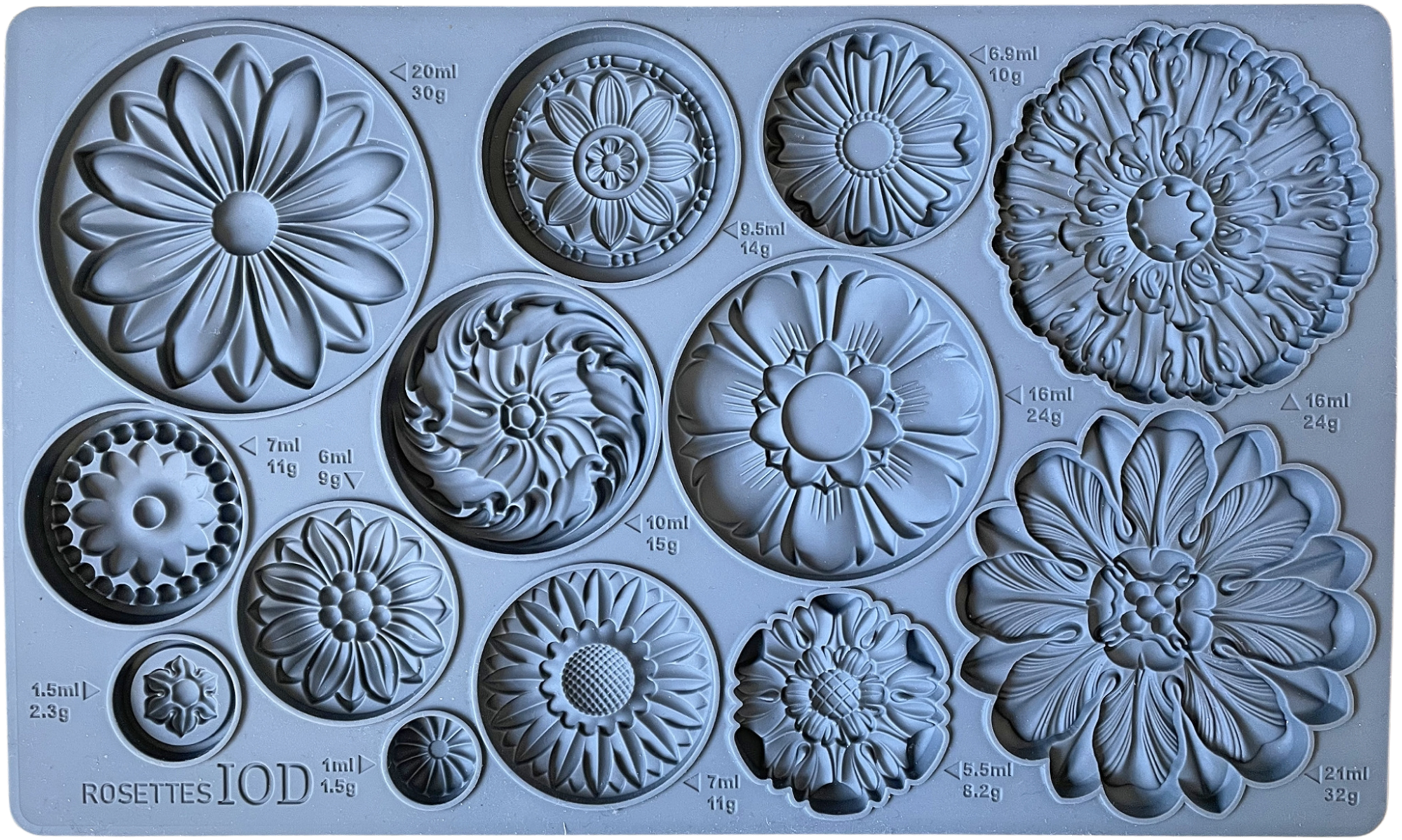 IOD Rosettes Decor Mould by IOD - Iron Orchid Designs @ Painted Heirloom