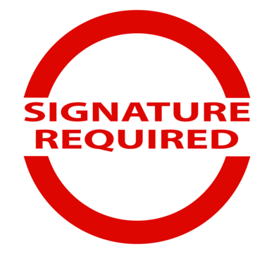 Signature Confirmation“ in red, USPS delivery verification by ThePaintedHeirloom on white background.