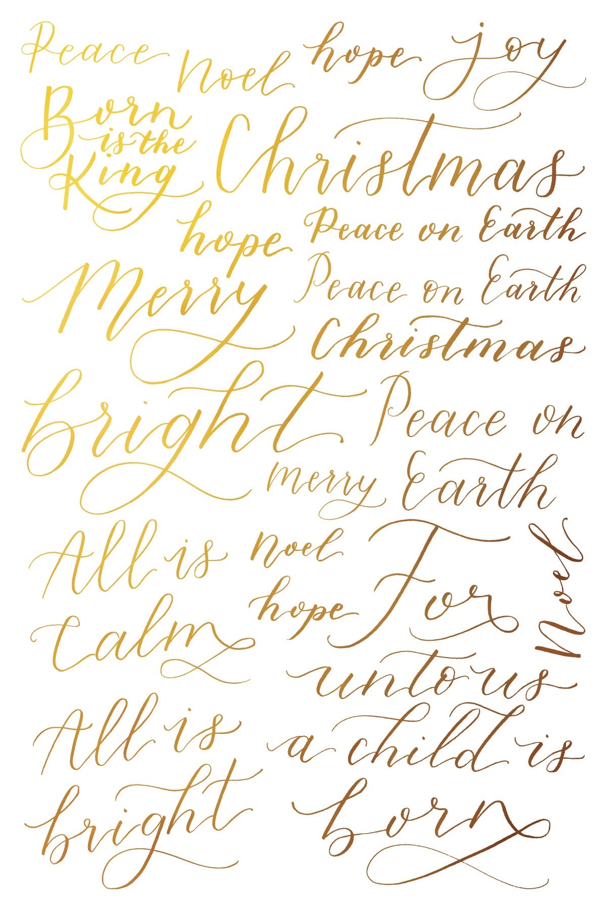 I.O.D. Tinsel Gilded Transfer (2024 Limited Release) by Iron Orchid Designs in gold and brown.