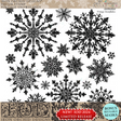 Vintage Snowflakes Stamp (2024 Limited Release) by IOD - Iron Orchid Designs @ The Painted Heirloom