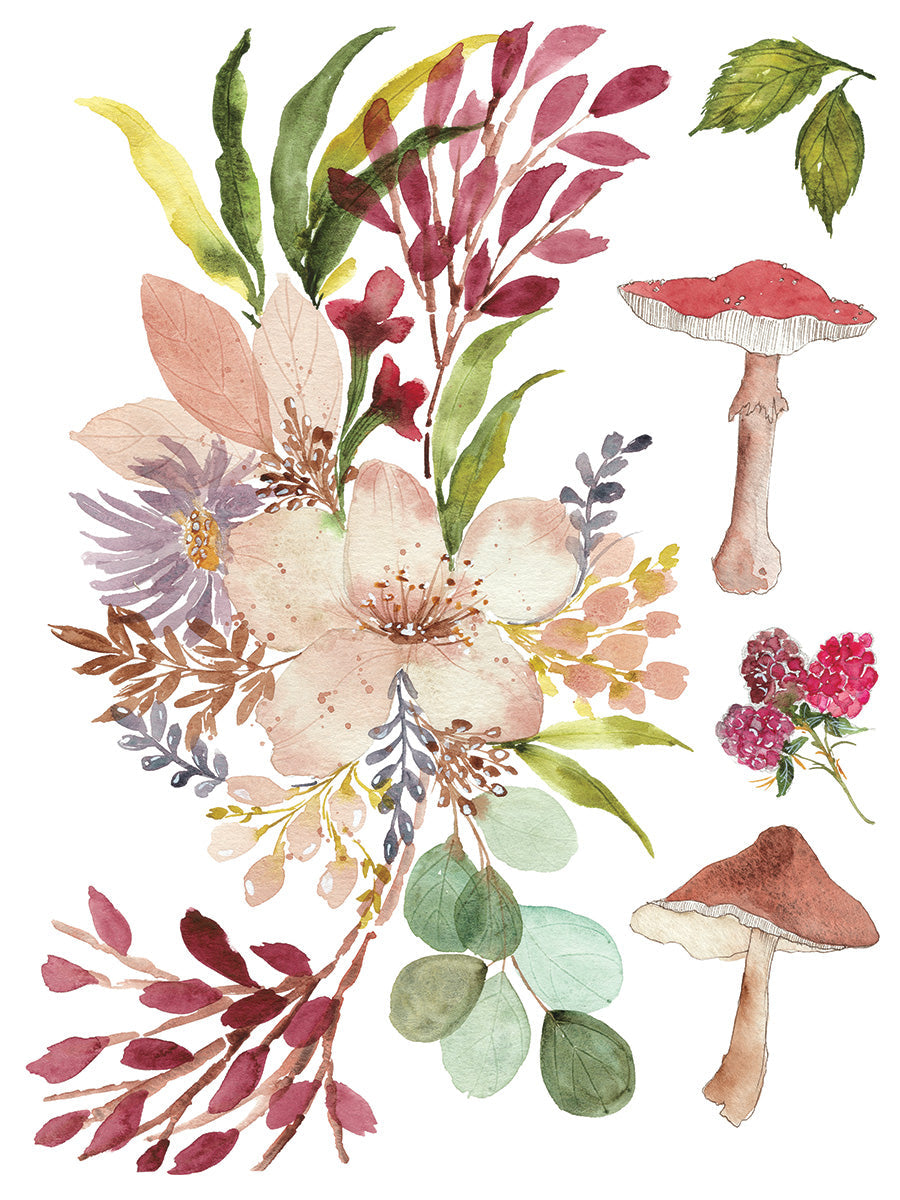 I.O.D. Whispering Willow Transfer by Iron Orchid Designs featuring floral artwork.
