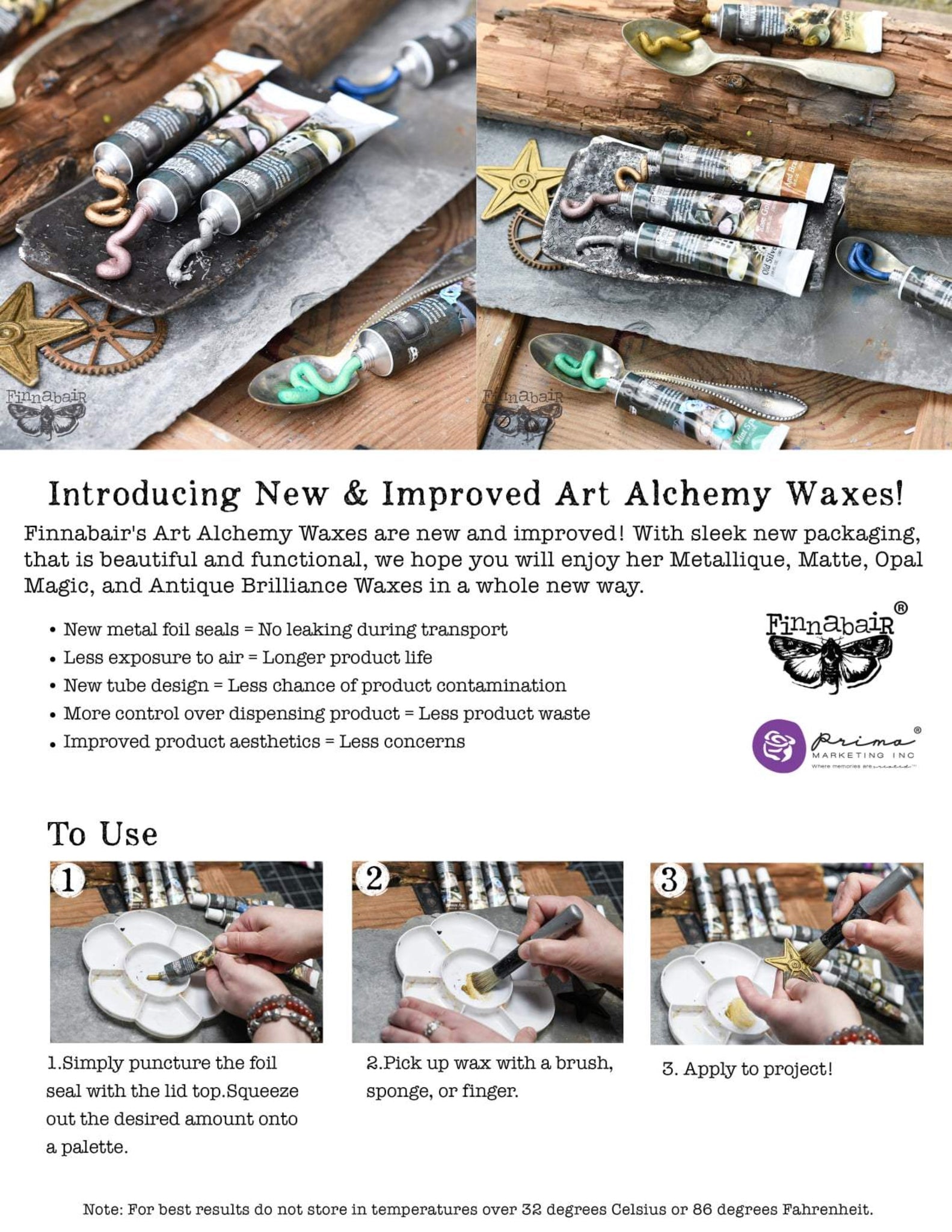 Art Alchemy Opal Magic Wax by Finnabair @ Painted Heirloom