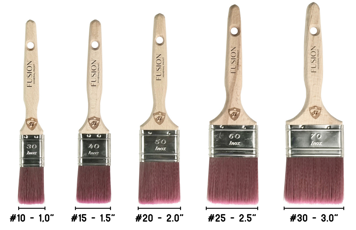 Fusion Branded Flat Pro-Hybrid Paintbrush (Series 2027) by Staalmeester @ Painted Heirloom