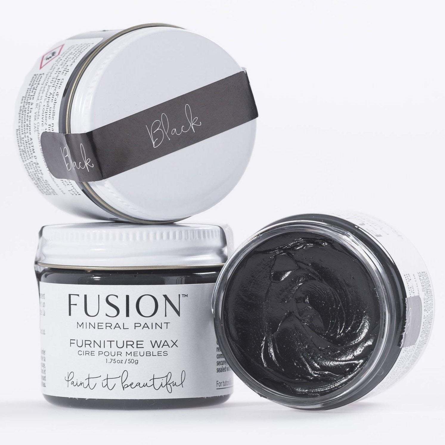 Black Furniture Wax by Fusion Mineral Paint @ Painted Heirloom