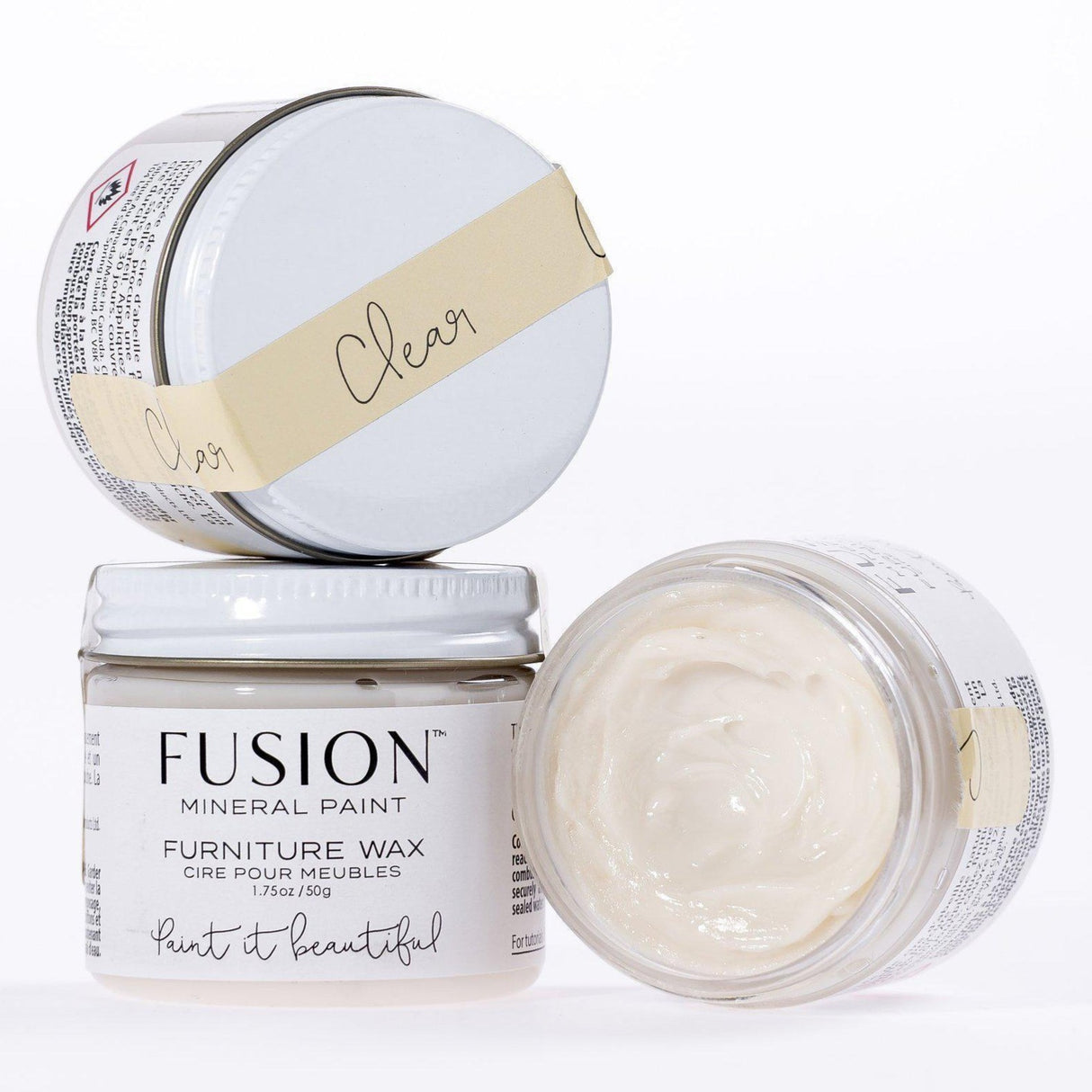 Clear Furniture Wax by Fusion Mineral Paint-The Painted Heirloom