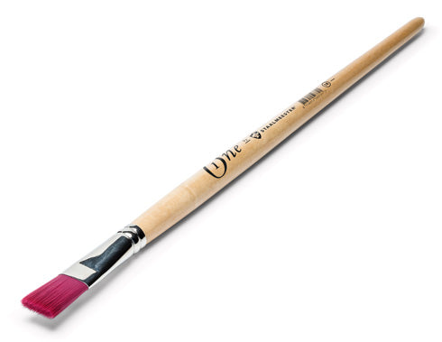 Staalmeester ONE 1090 #18 Fine Flat Paintbrush shown on a plain white background.