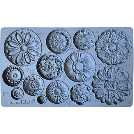 IOD Rosettes Decor Mould by IOD - Iron Orchid Designs @ Painted Heirloom